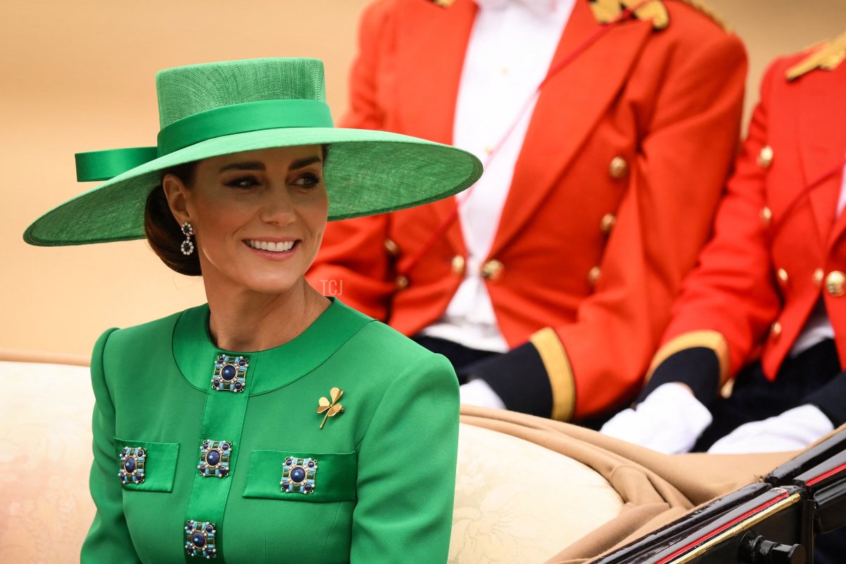 The Princess Of Wales Sparkles In Sapphires And Emeralds For Trooping ...